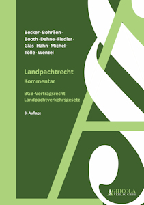 Landpachtrecht – Vorankündigung